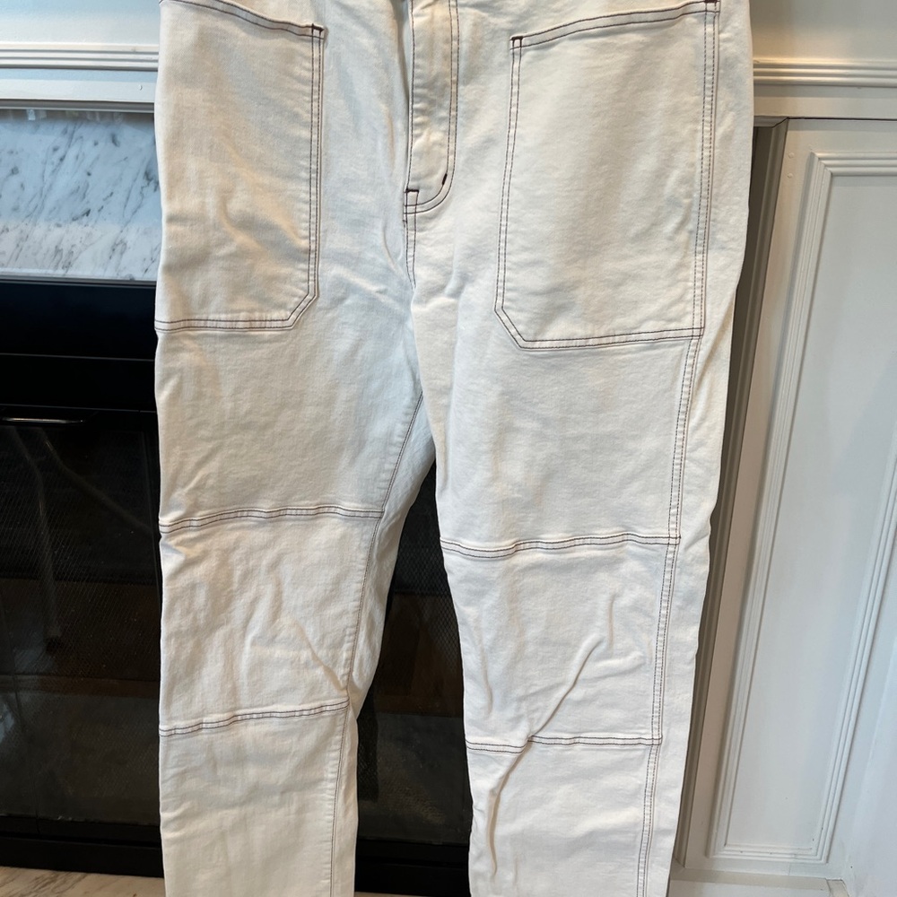Madewell Ivory Carpenter Pants